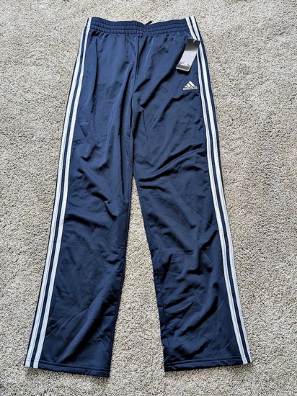 adidas Iconic Tricot Pants Boys Track Pants Blue Size XLarge NWT